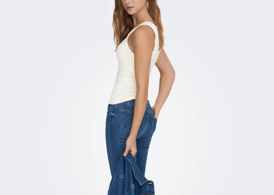 ONLEA Tank top in White Reversible 2 - way wear - Love and Lee Apparel