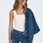 ONLEA Tank top in White Reversible 2 - way wear - Love and Lee Apparel
