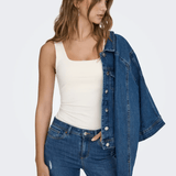 ONLEA Tank top in White Reversible 2 - way wear - Love and Lee Apparel