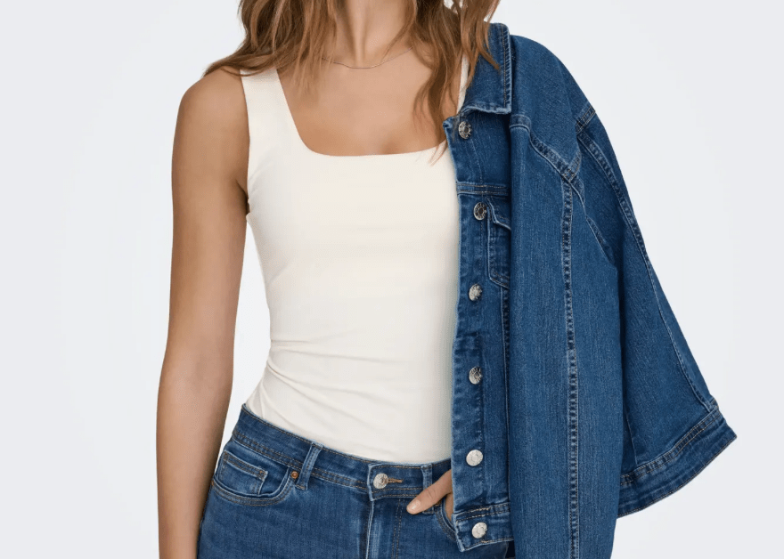 ONLEA Tank top in White Reversible 2 - way wear - Love and Lee Apparel