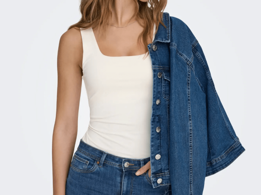 ONLEA Tank top in White Reversible 2 - way wear - Love and Lee Apparel