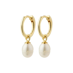 BERTHE Recycled Pearl Hoop Earrings - Love and Lee Apparel