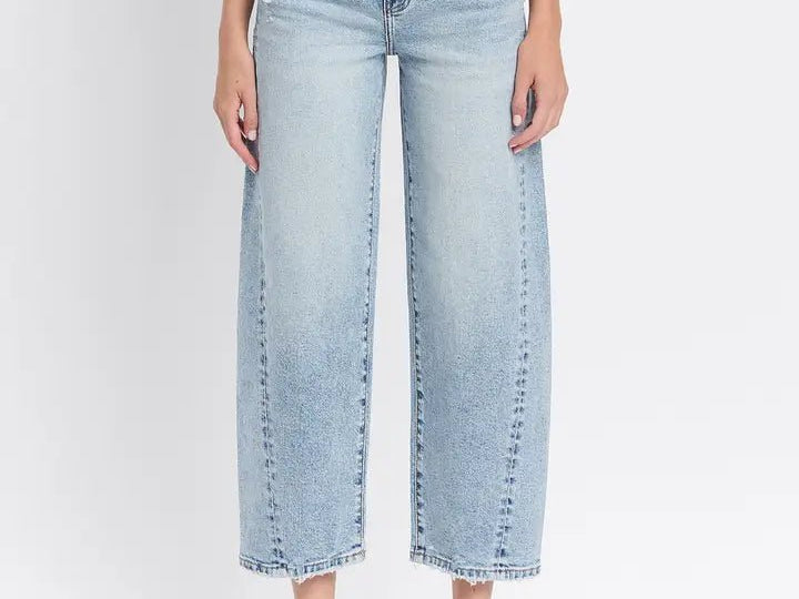 The Piper High Rise Twist Barrel Jeans - Love and Lee Apparel