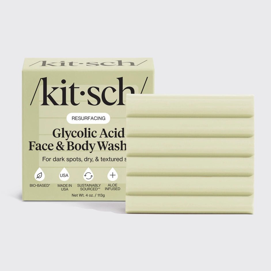 Kitsch Glycolic Acid Exfoliating Face and Body Wash - Love and Lee Apparel