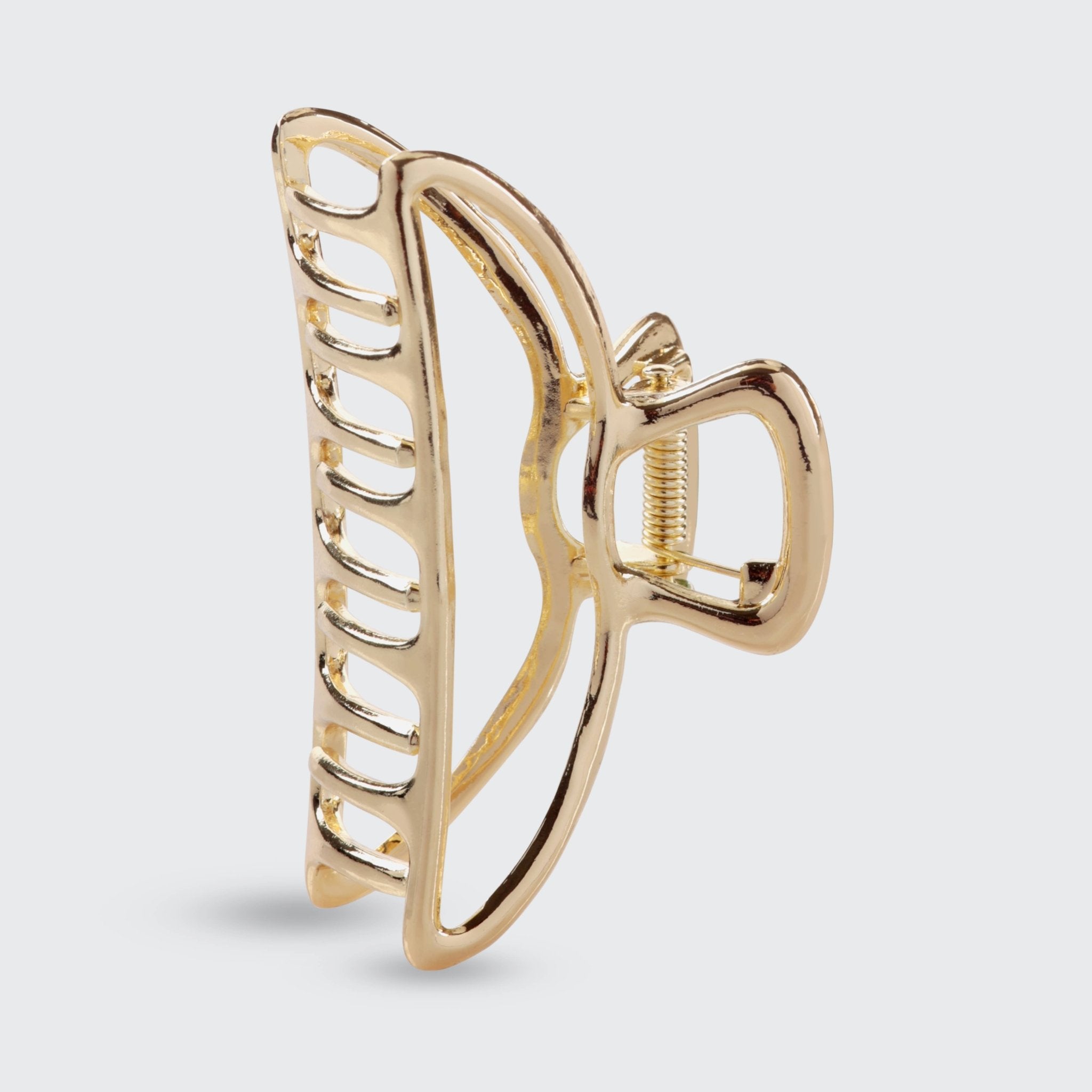Kitsch Metal Open Shape Claw Clip - Gold - Love and Lee Apparel