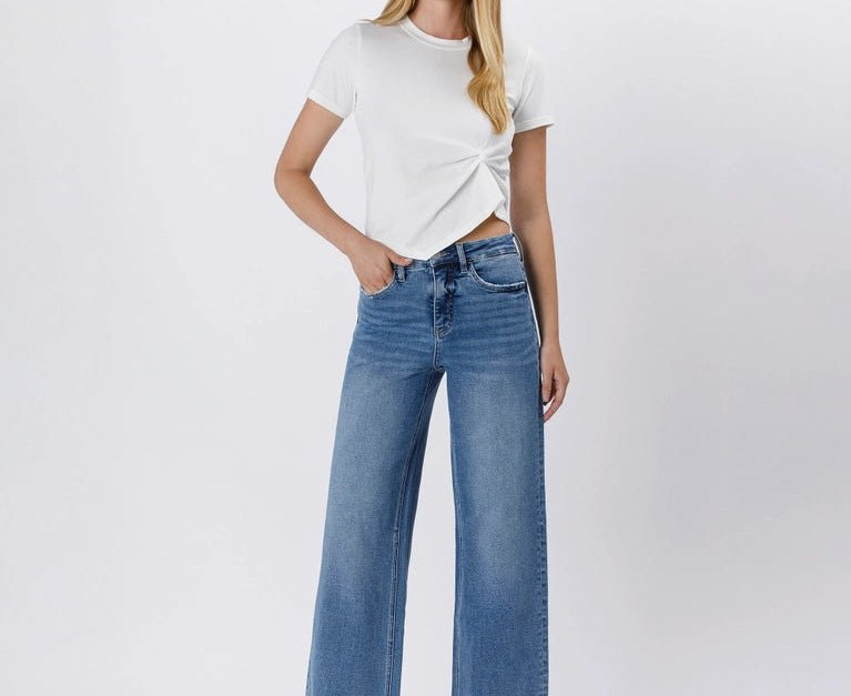 The Tammy High Rise with Wide Leg - Love and Lee Apparel