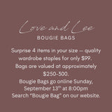 Bougie Surprise Clothing Bags - Love and Lee Apparel