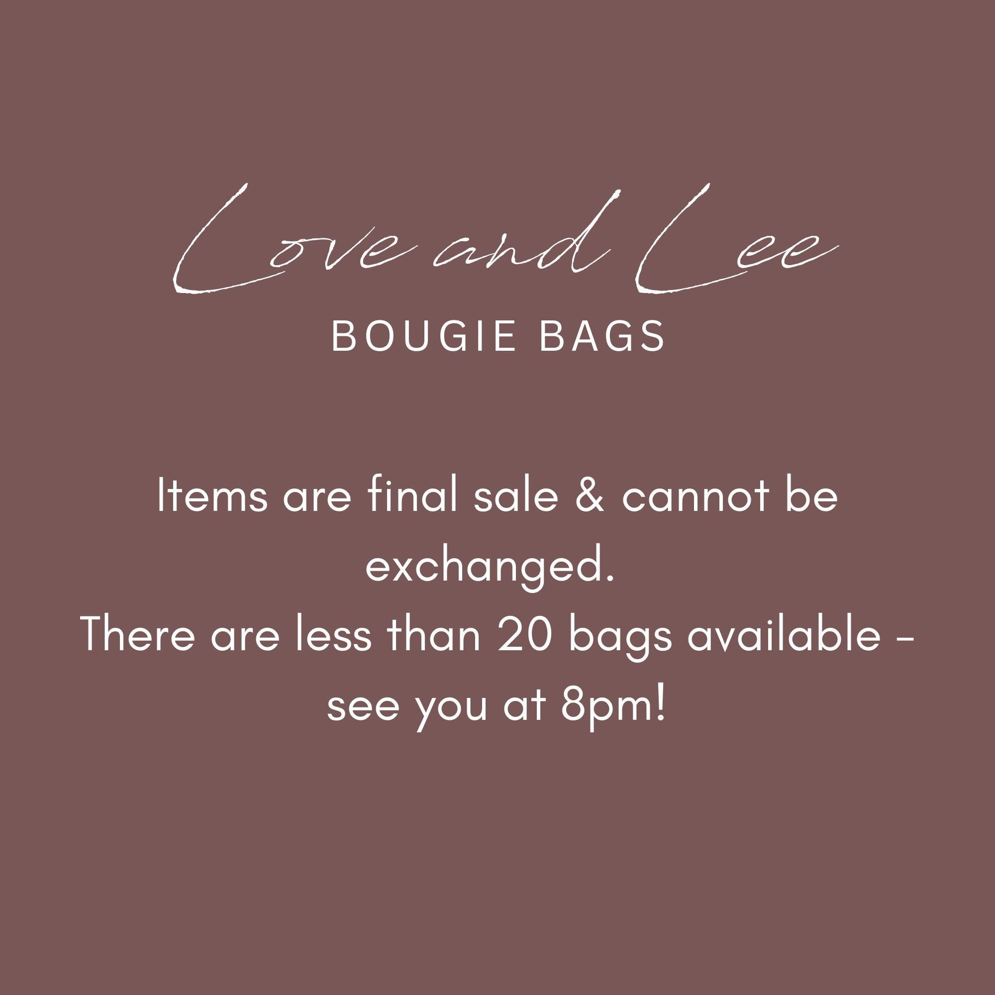 Bougie Surprise Clothing Bags - Love and Lee Apparel